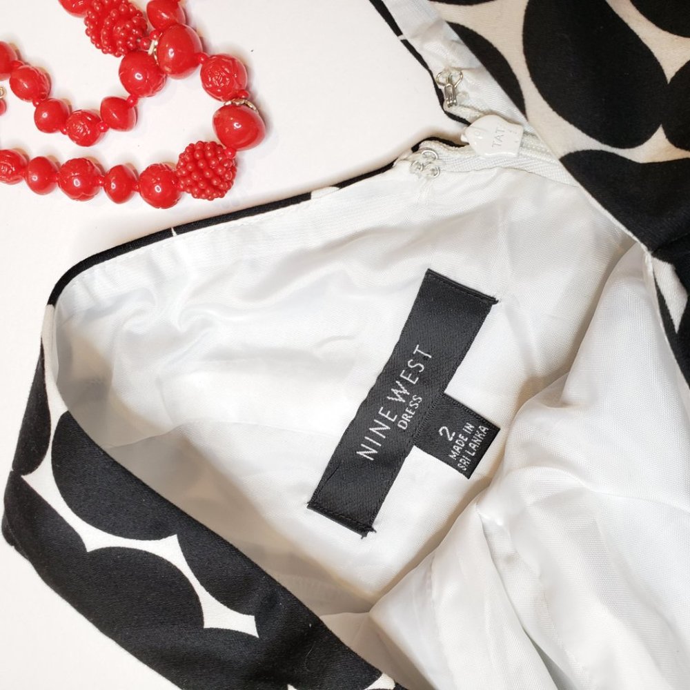 Nine West Polka Dot Swing Dress, 2 - Picture 6 of 8